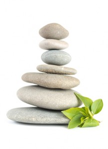 Zen pebbles balance. Spa and healthcare concept.